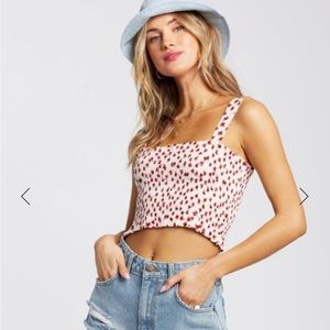 Billabong Cropped Bop Bop Top in Size Medium